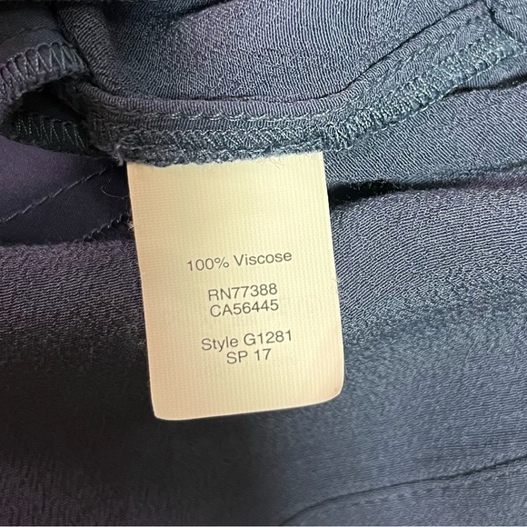 Madewell Blue V-Neck Dress with Pockets Short Sleeve that Ties Women’s Size XXS - Picture 6 of 7